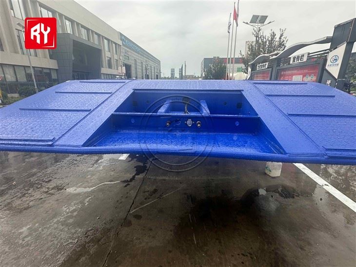 4 Axle 100 Ton Low Bed Semi Trailer high quality