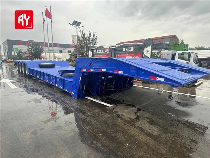 4 Axle 100 Ton Low Bed Semi Trailer price