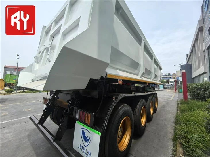 4 Axles Dump Semi Trailer Tipper Truck Trailers high quality