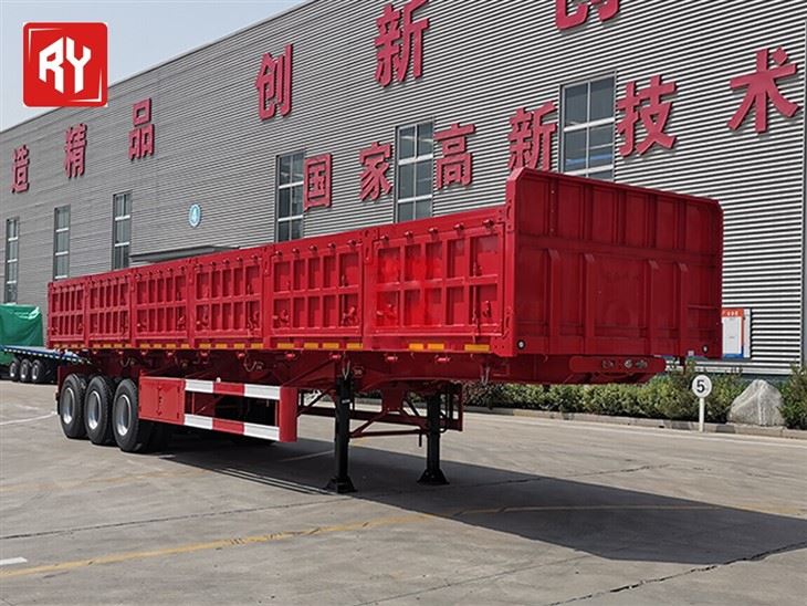 3 Axles 60 Ton Tipping Dump Truck Semi Trailer factory