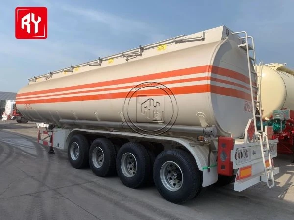 4 Axle 45000L Carbon Steel Fuel Tanker Semi Trailer high quality