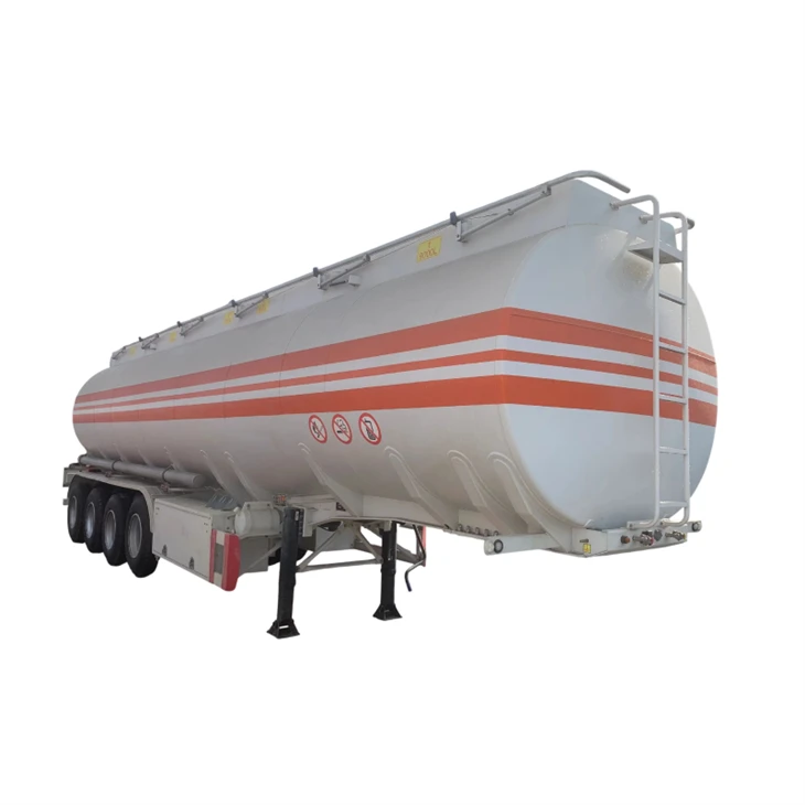 4 Axle 45000L Carbon Steel Fuel Tanker Semi Trailer