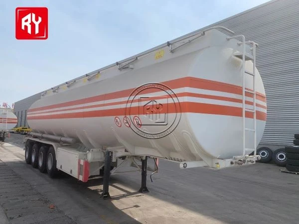 4 Axle 45000L Carbon Steel Fuel Tanker Semi Trailer suppliers