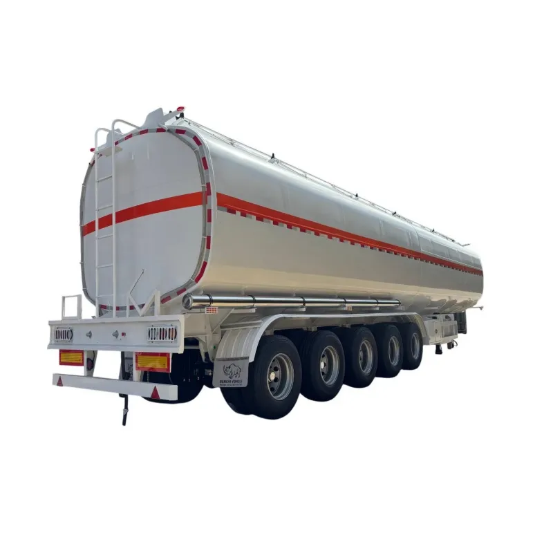 5 Axle 45000L Carbon Steel Fuel Tanker Semi Trailer