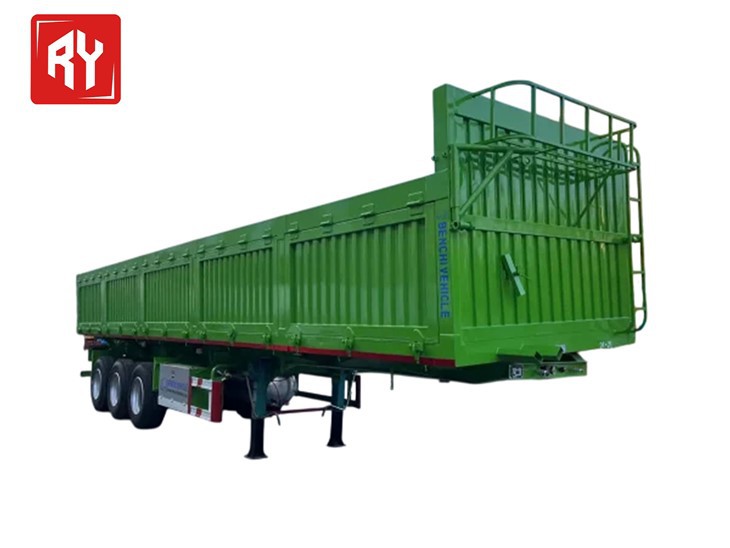 RUIYUAN 3 Axle Side Dump Trailer For Sale