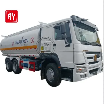 SINOTRUK HOWO 6x4 371HP Oil Fuel Tanker Truck - 20000L/30000L Customized Diesel Gas Delivery Transport