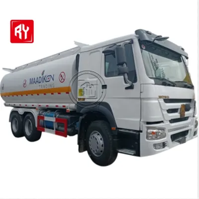 SINOTRUK HOWO 6x4 371HP Oil Fuel Tanker Truck - 20000L/30000L Customized Diesel Gas Delivery Transport